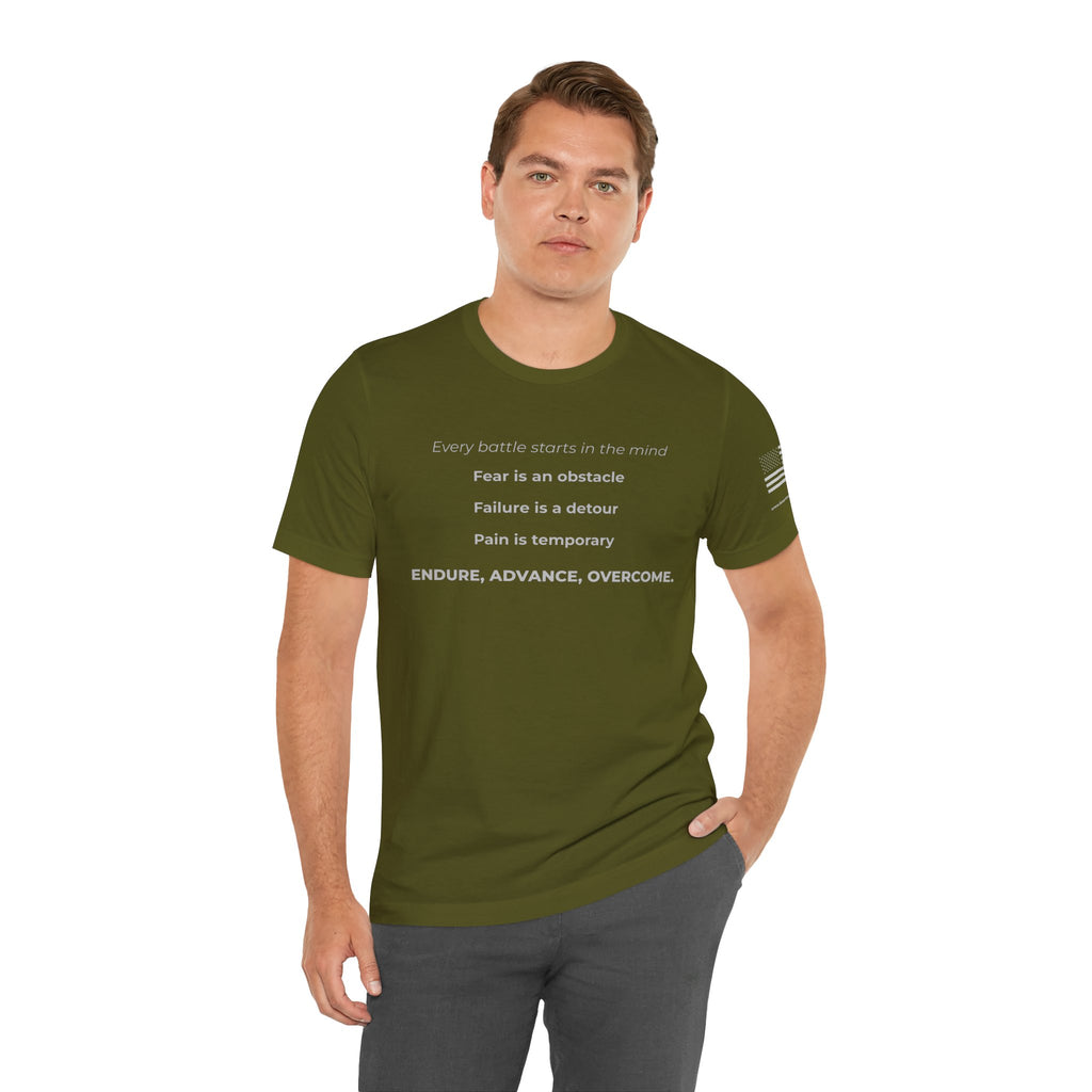 Endure Advance Overcome Motivational Tee - Choose Forward