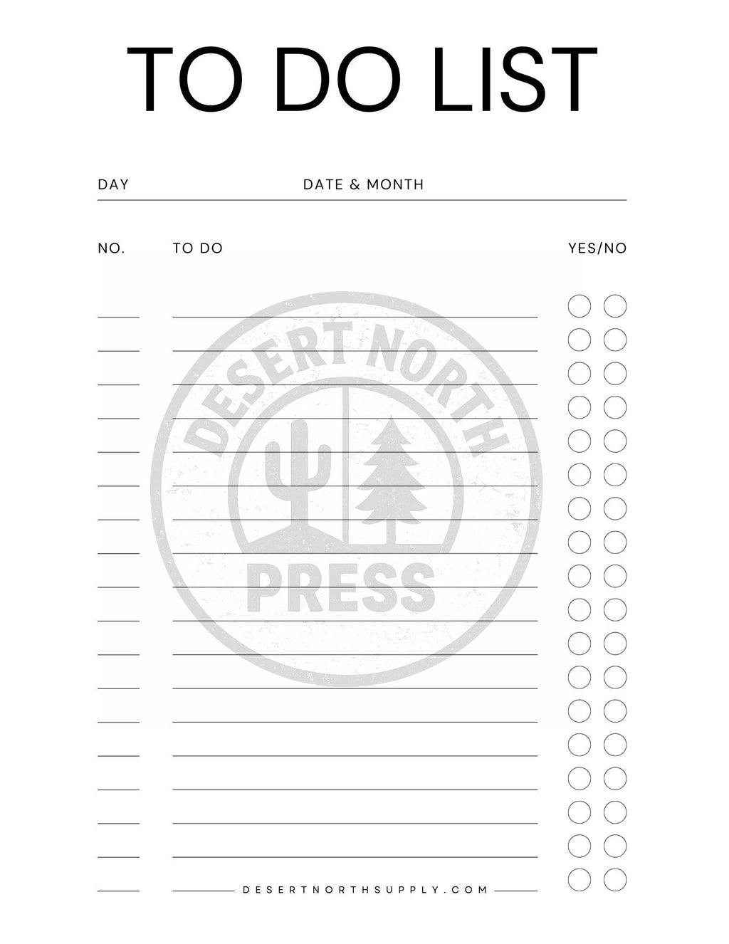 Printable To‑Do List Bundle (40 Pages) • 5 Aesthetic Styles • Goodnotes‑Ready Templates • Storms of Torment, Desert Sunset, Forest, Marble & Minimalist • Digital Download