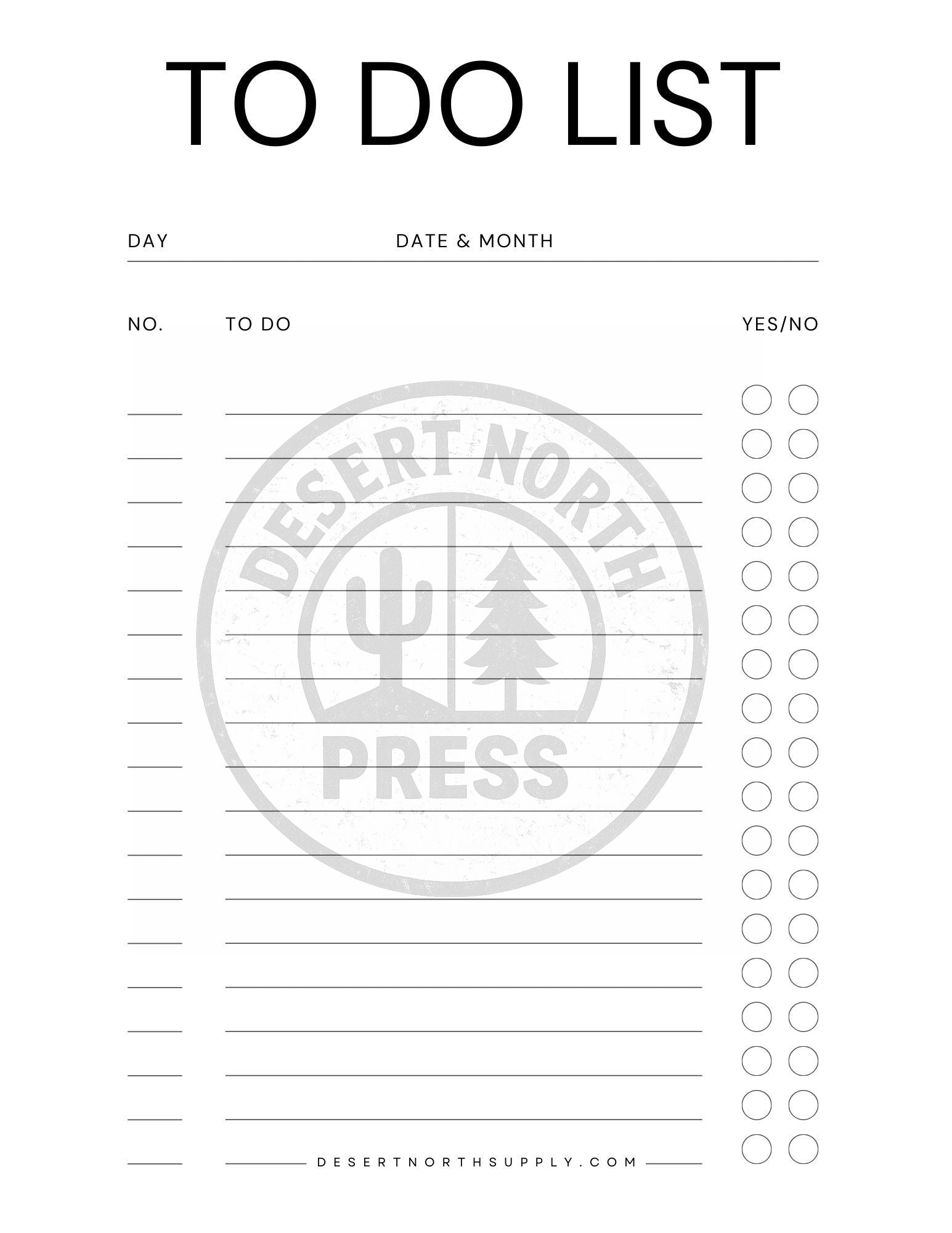 Printable To‑Do List Bundle (40 Pages) • 5 Aesthetic Styles • Goodnotes‑Ready Templates • Storms of Torment, Desert Sunset, Forest, Marble & Minimalist • Digital Download