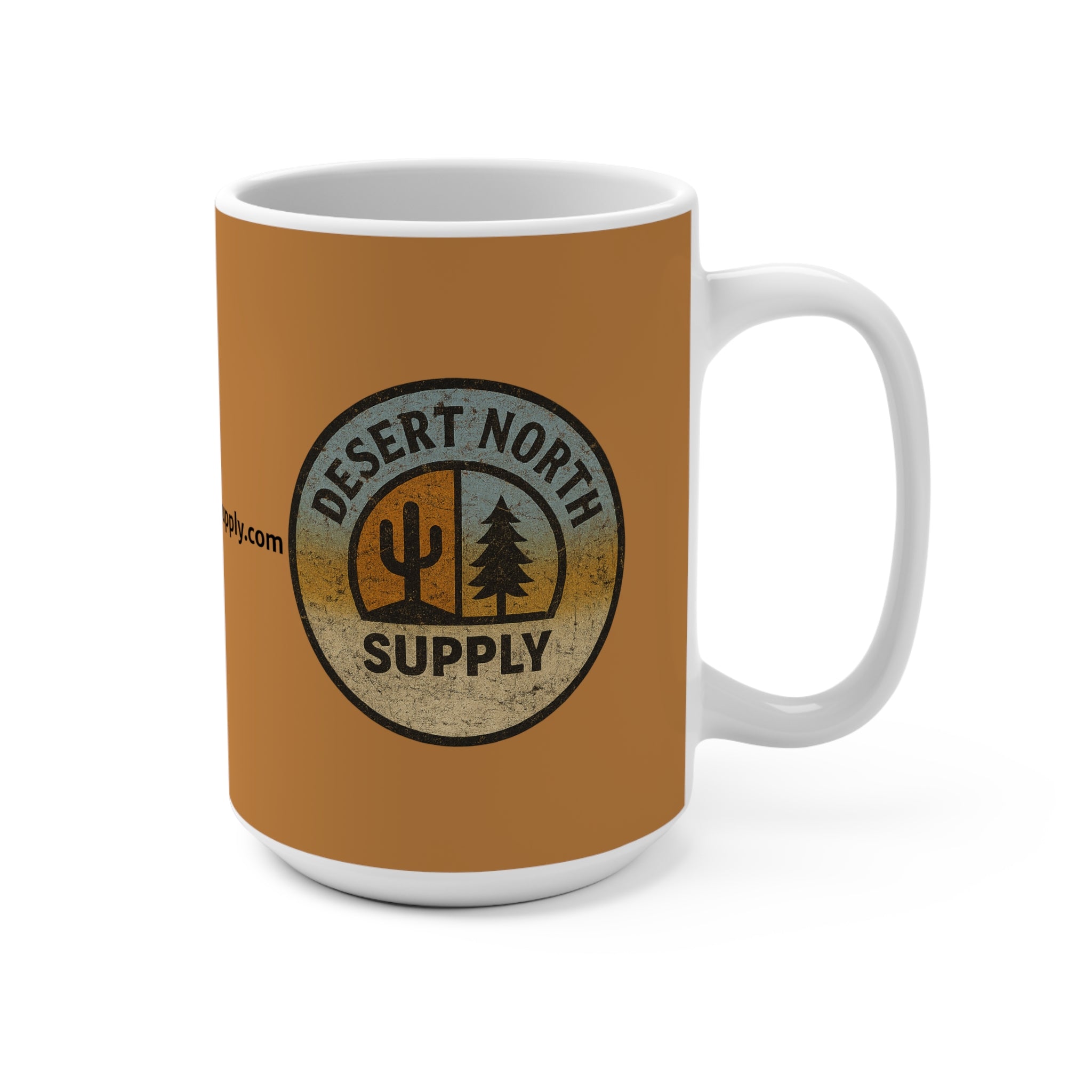 Desert North Supply Sand 15oz Mug — Vintage Outdoor Camping Coffee Cup