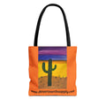 Desert Saguaro Cactus Canvas Tote Bag — "Alone" by John Ganger