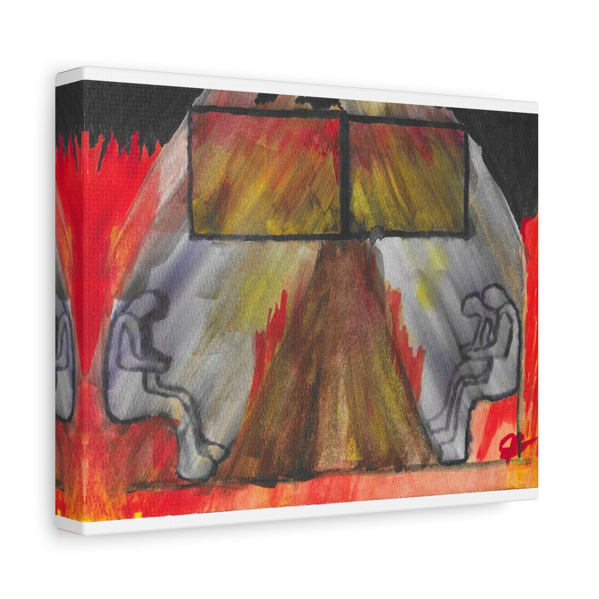 The Vision (In My Head) - Abstract Origin Memory Watercolor - Canvas Wall Art