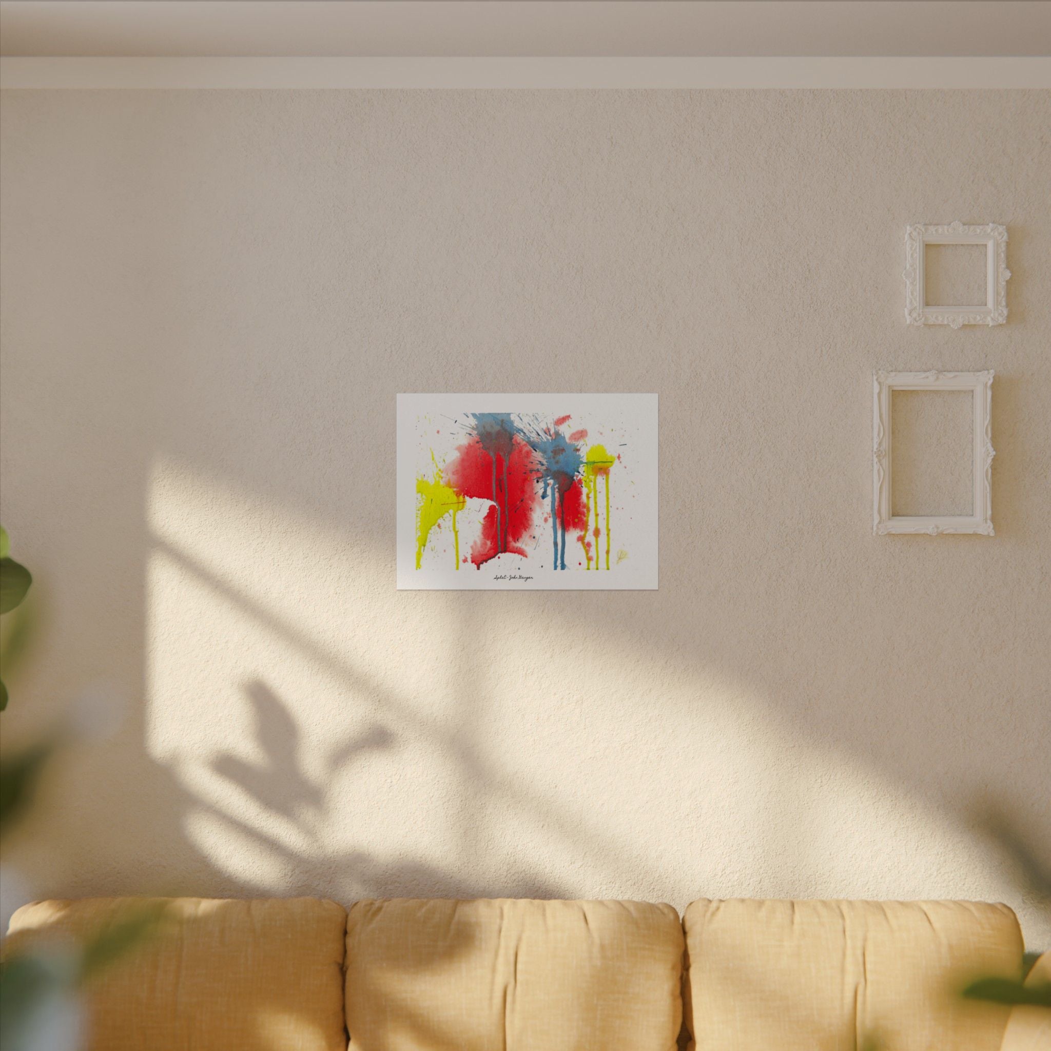 Splat - Watercolor Texture Art Print by John Ganger