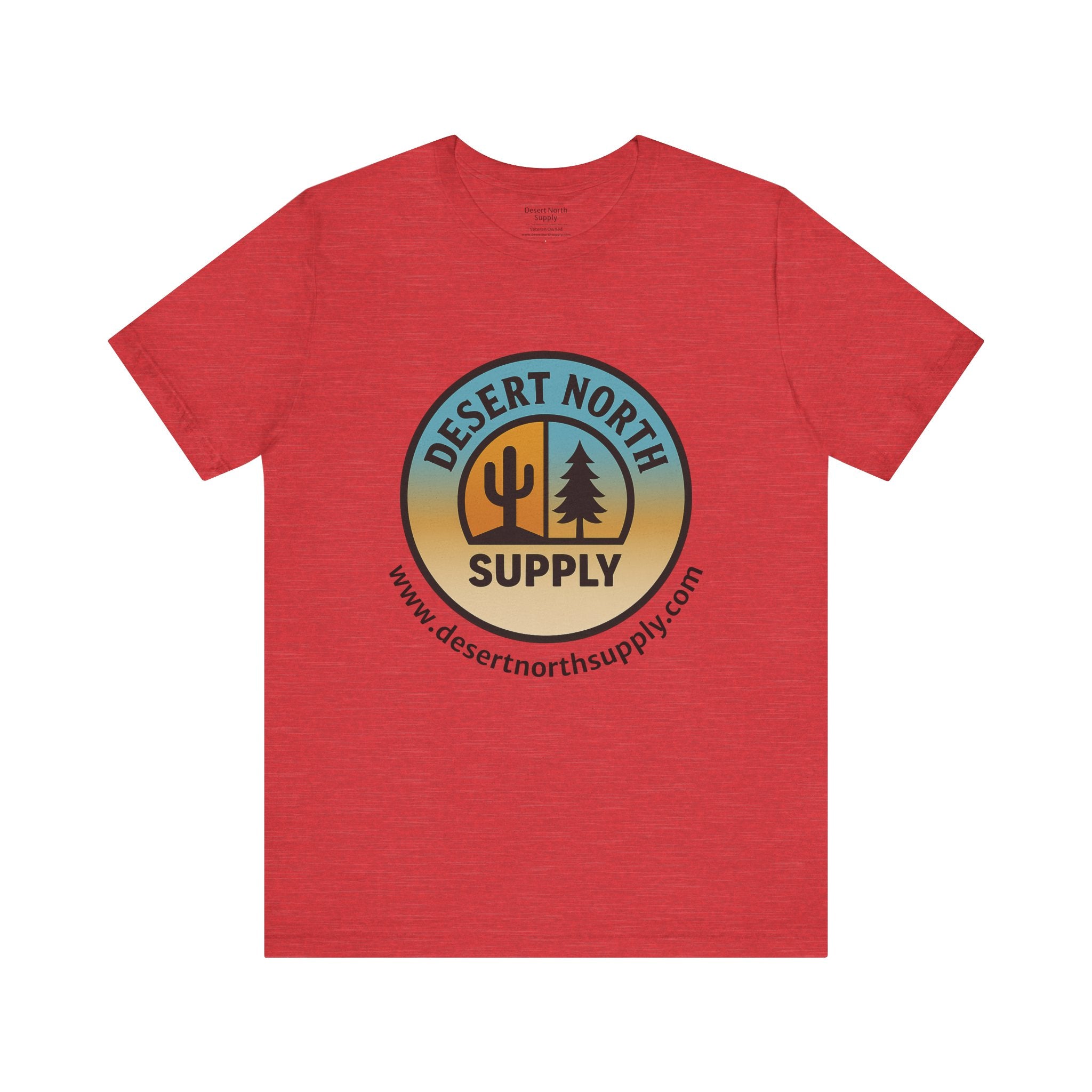 Desert North Supply Logo Tee — Vintage Sunset Outdoor Graphic T-Shirt