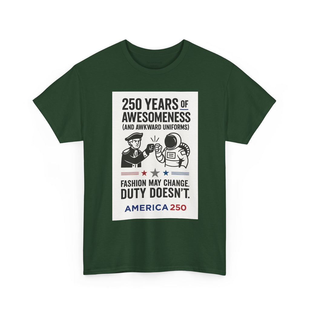 250 Years of Awesomeness Military History T-Shirt – Funny Duty & Uniforms Tee