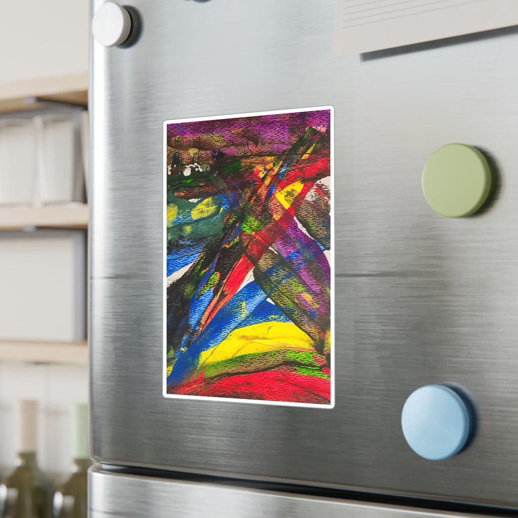 Chaotic Thought Abstract Watercolor Vinyl Decal — Emotional Expression Art Sticker
