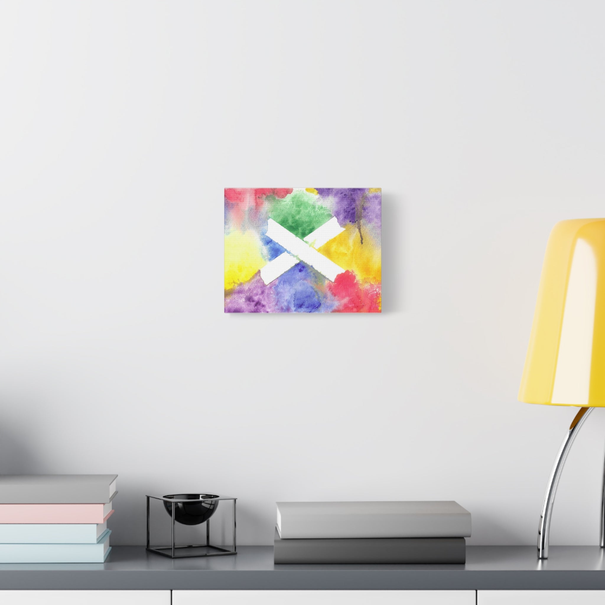 Marks the Spot - PTSD Journey Abstract Art - Canvas Wall Art