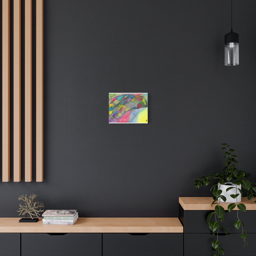 The Infection Spreads - Abstract Trauma Brain Watercolor - Canvas Wall Art