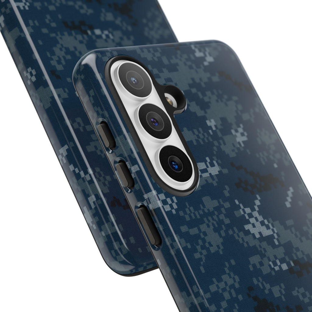 US Navy Blue Camo phone case - Military Camouflage Phone Case