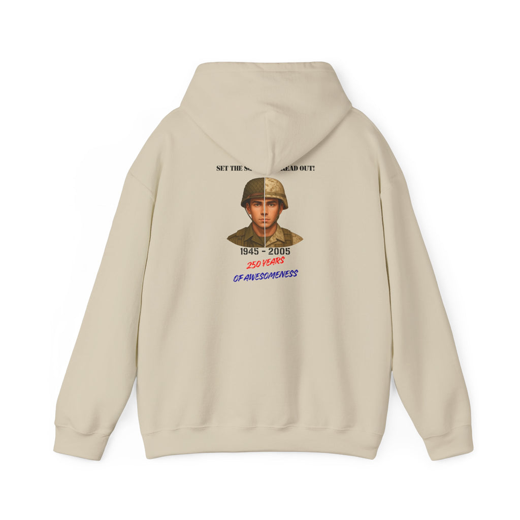 Valor Doesn't Change Hoodie 1945 - 2005 - 250 Years American Awesomeness