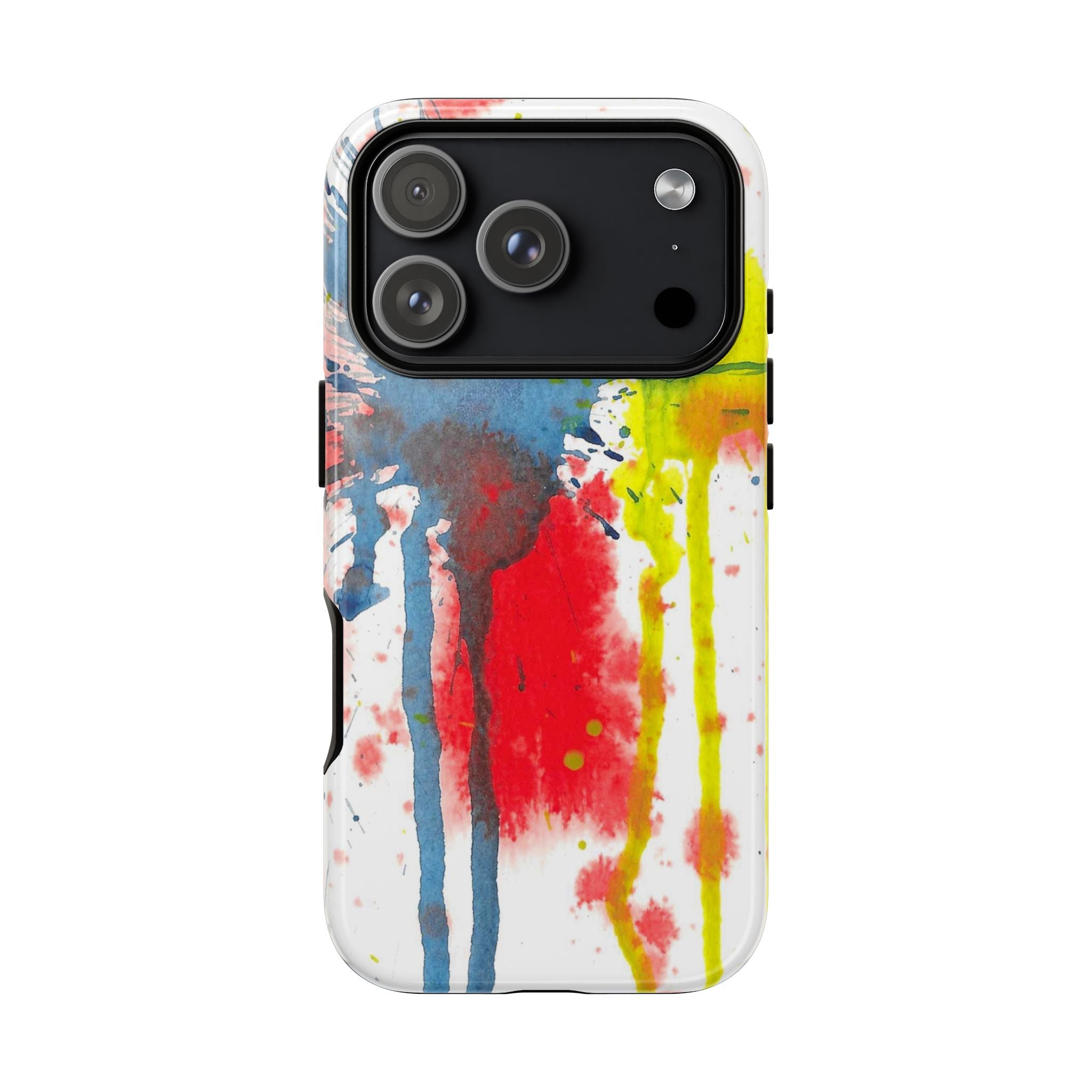 Tough Cases Watercolor 'Splat' Phone Case - Abstract Primary Colors Art