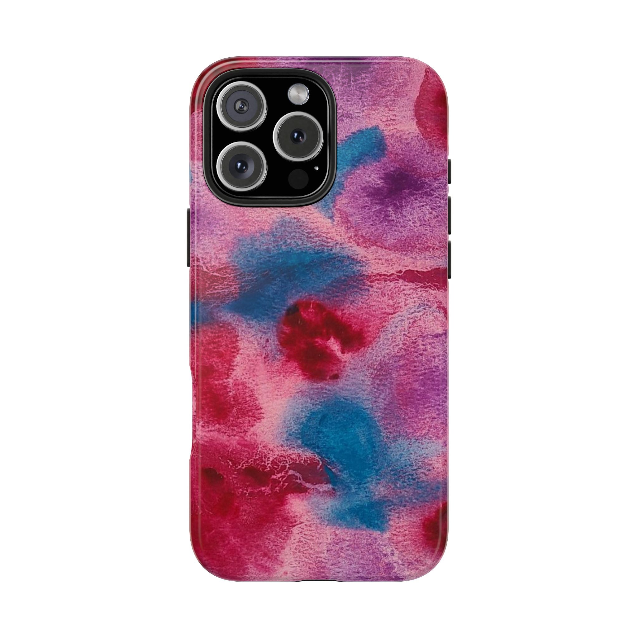 Pink Blue Watercolor Abstract Phone Case | Tough Case