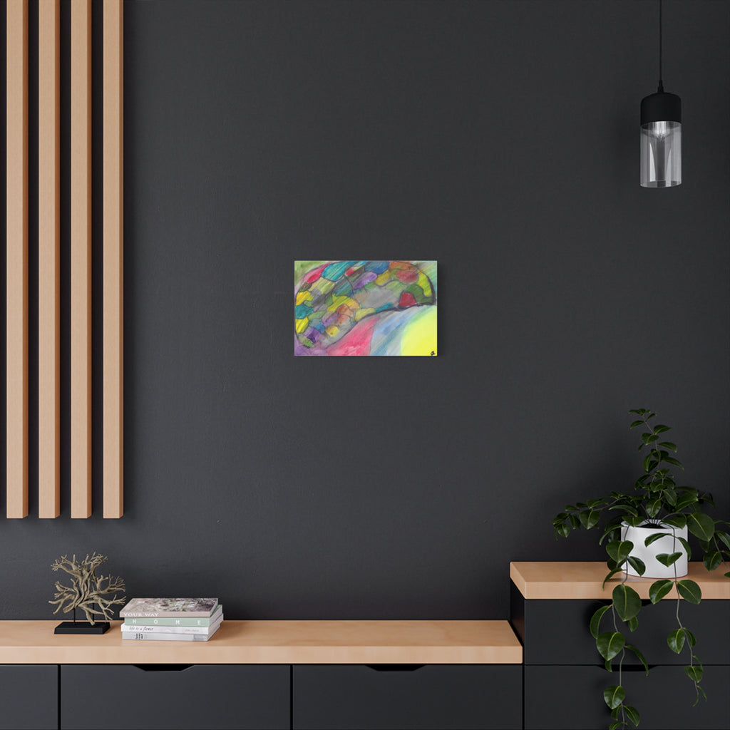 The Infection Spreads - Abstract Trauma Brain Watercolor - Canvas Wall Art