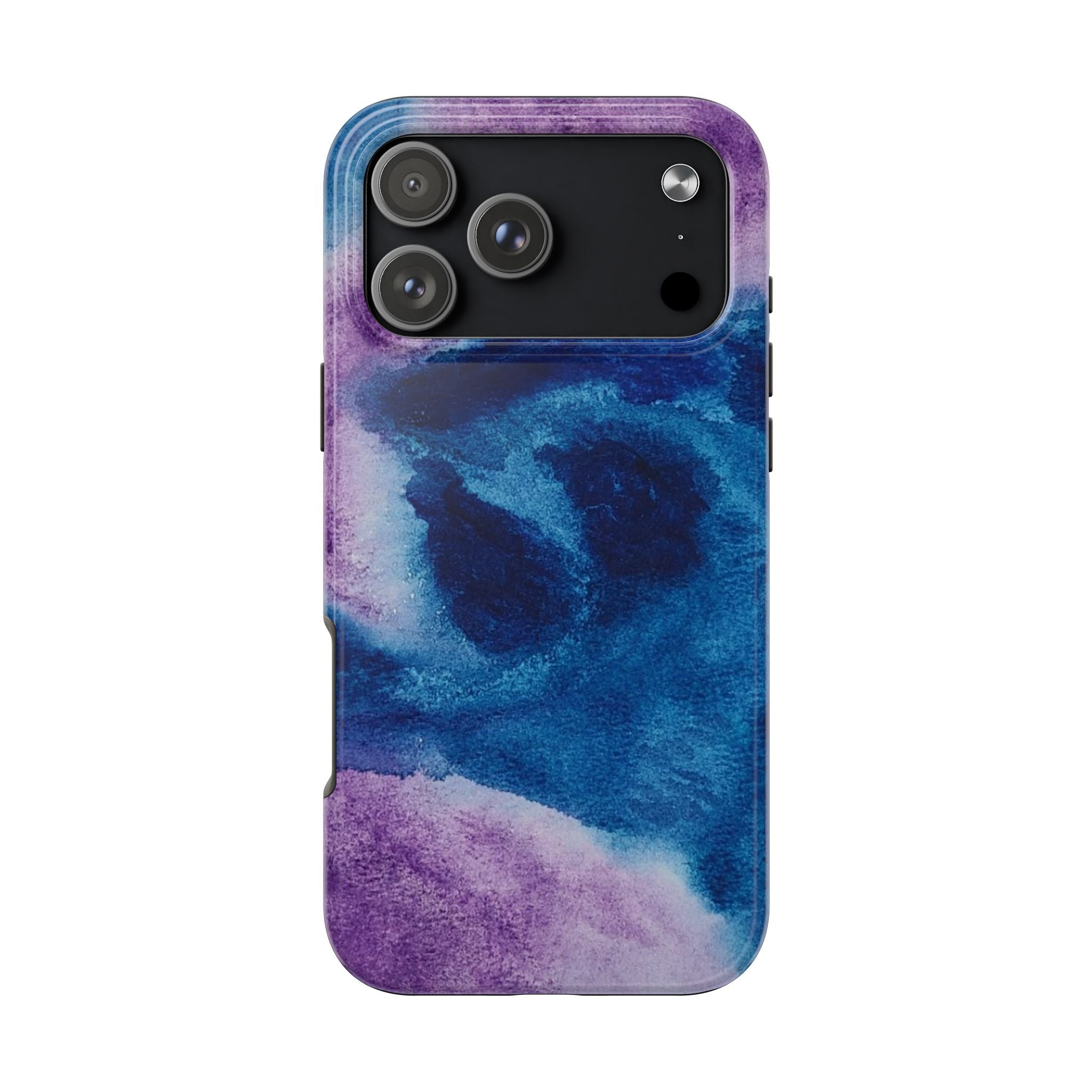 Purple Blue Abstract Phone Case | Geometric Swirl Pattern