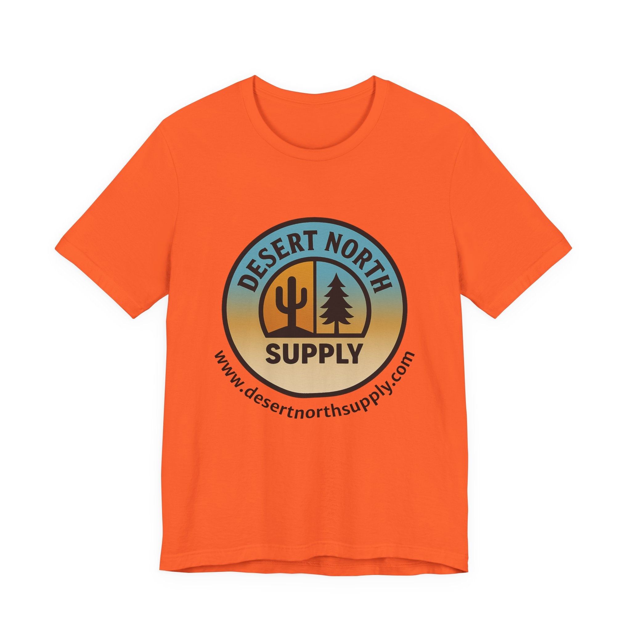 Desert North Supply Logo Tee — Vintage Sunset Outdoor Graphic T-Shirt