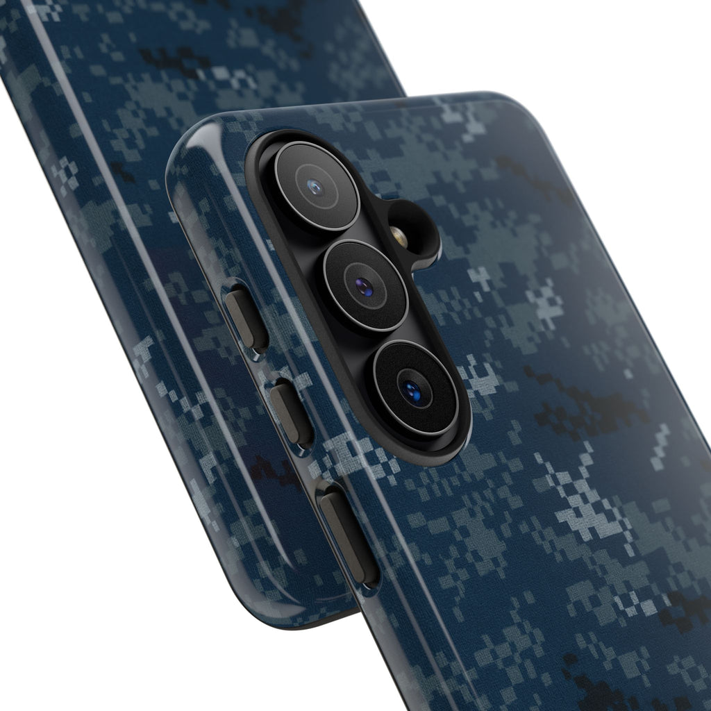 US Navy Blue Camo phone case - Military Camouflage Phone Case