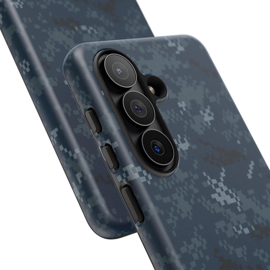 US Navy Blue Camo phone case - Military Camouflage Phone Case