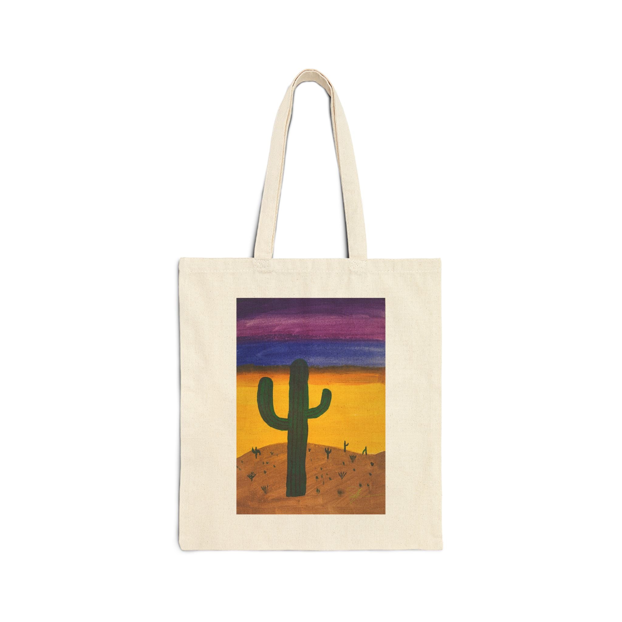 Desert Sunset Cactus Tote