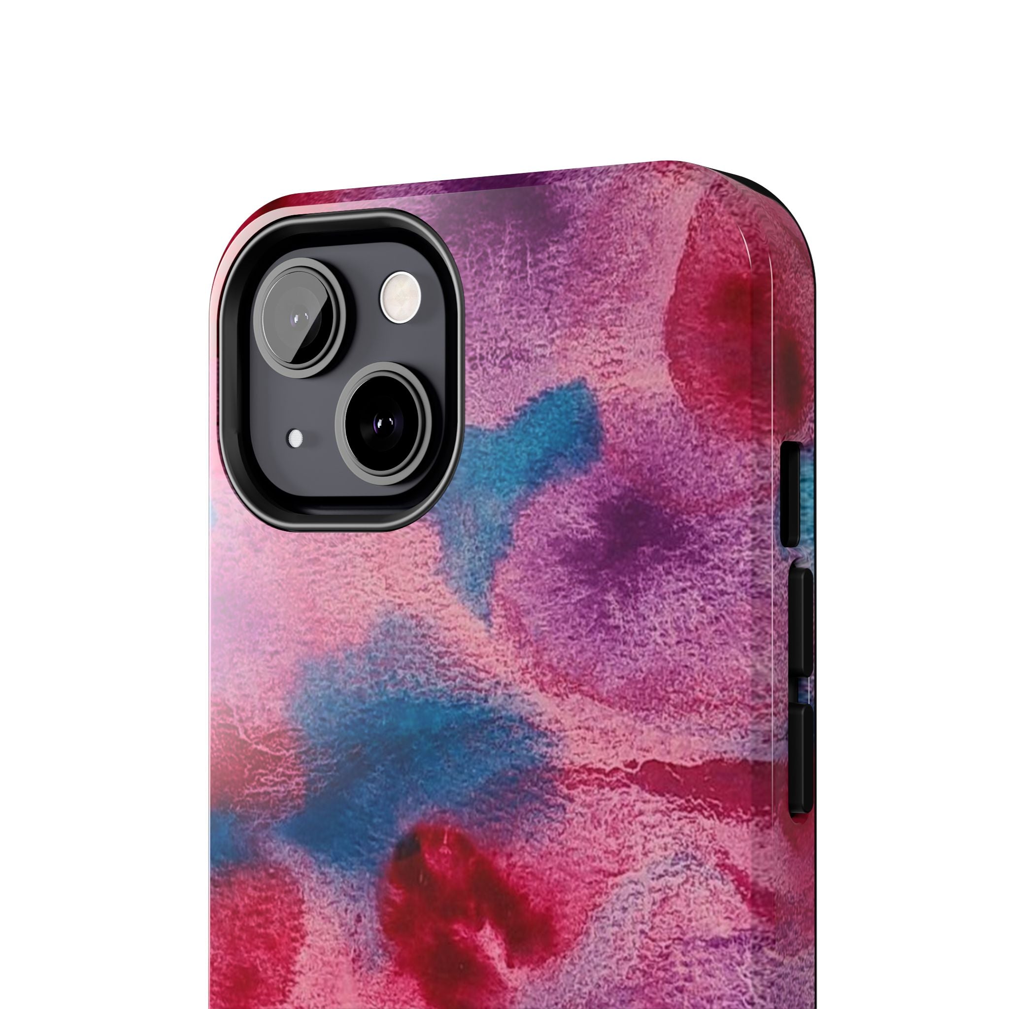 Pink Blue Watercolor Abstract Phone Case | Tough Case