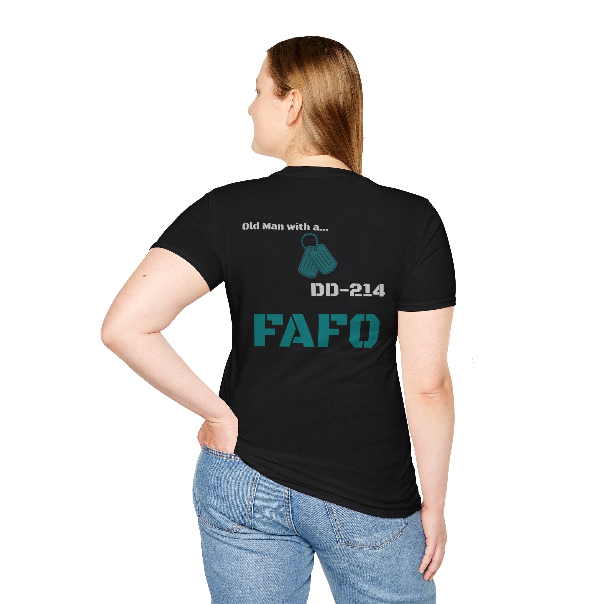 Choose Forward FAFO Shirt - Teal American Old Man with a DD-214 Motivation Tee for Strength, Grit & Resilience