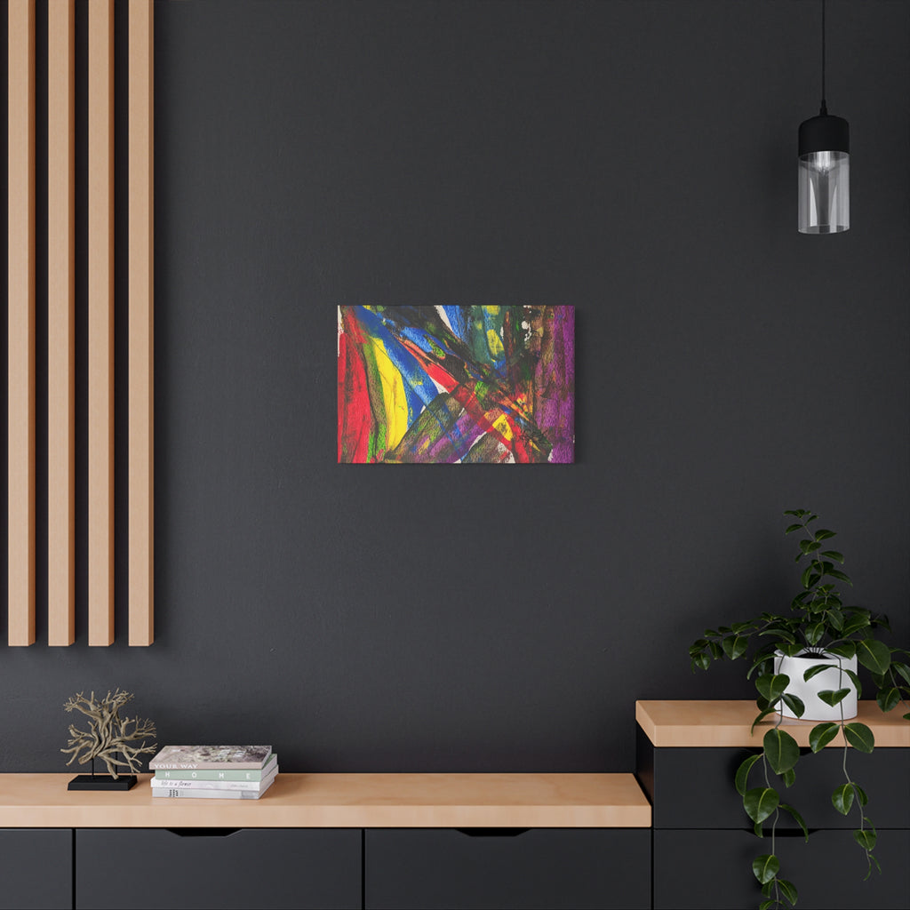 Abstract Canvas Art - "Chaotic Thought" Original Art by John Ganger