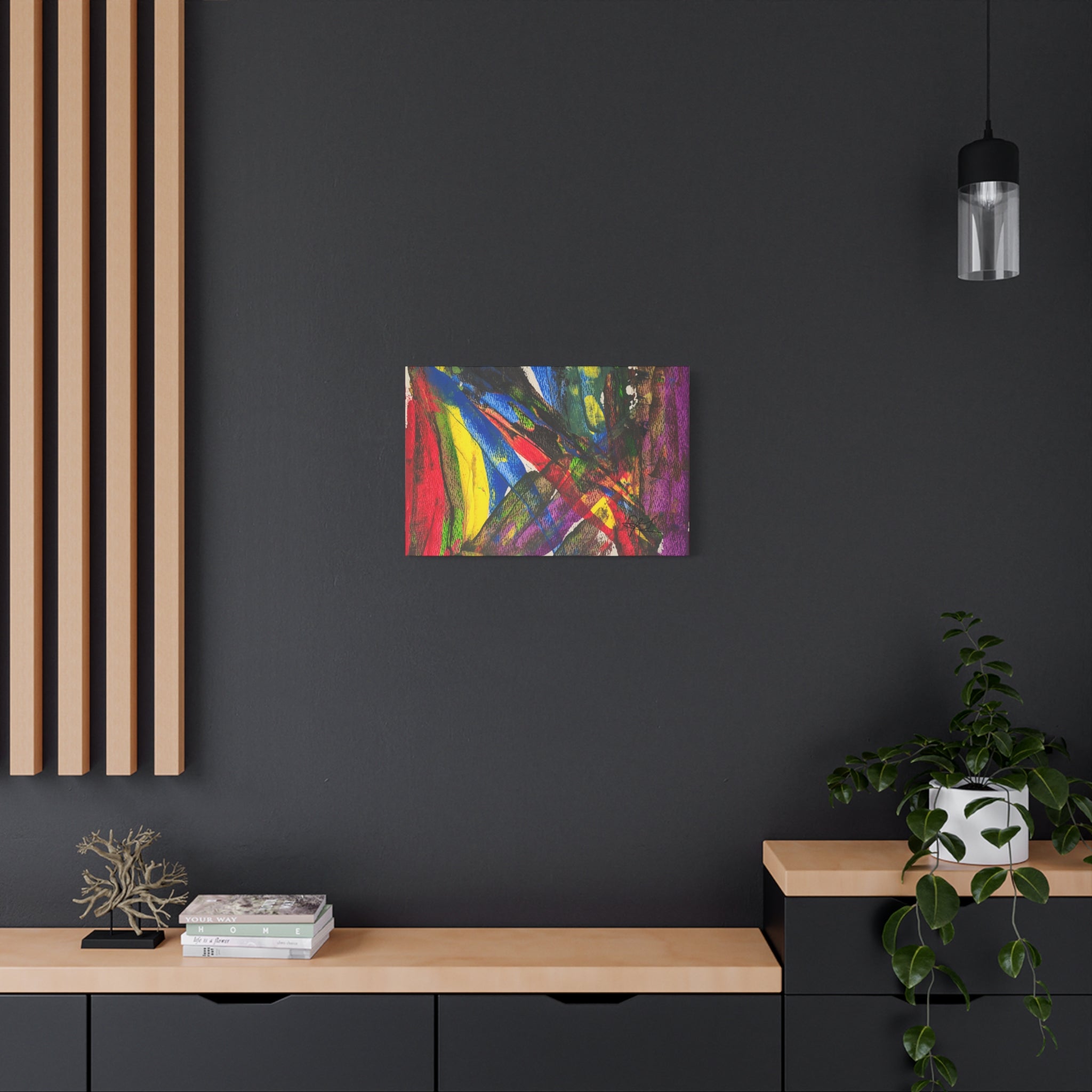 Abstract Canvas Art - "Chaotic Thought" Original Art by John Ganger