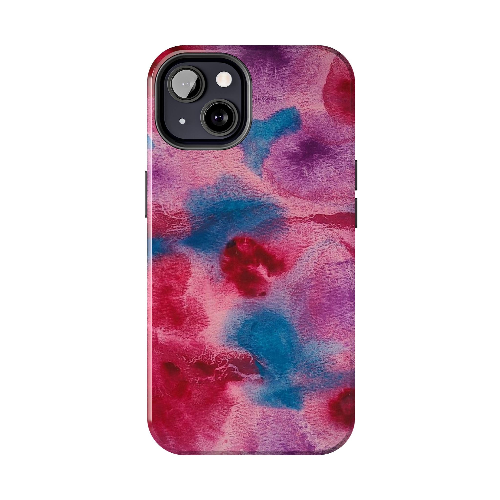 Pink Blue Watercolor Abstract Phone Case | Tough Case