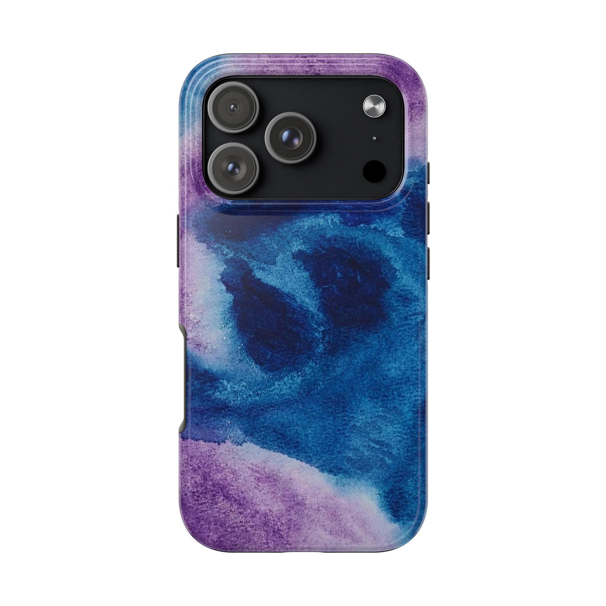 Purple Blue Abstract Phone Case | Geometric Swirl Pattern
