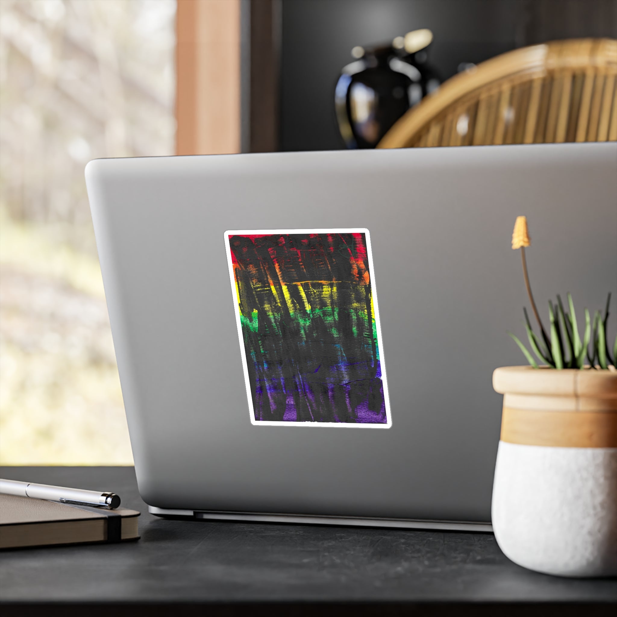 Abstract Watercolor Vinyl Decal - Inner Thoughts - A Spectrum Interrupted