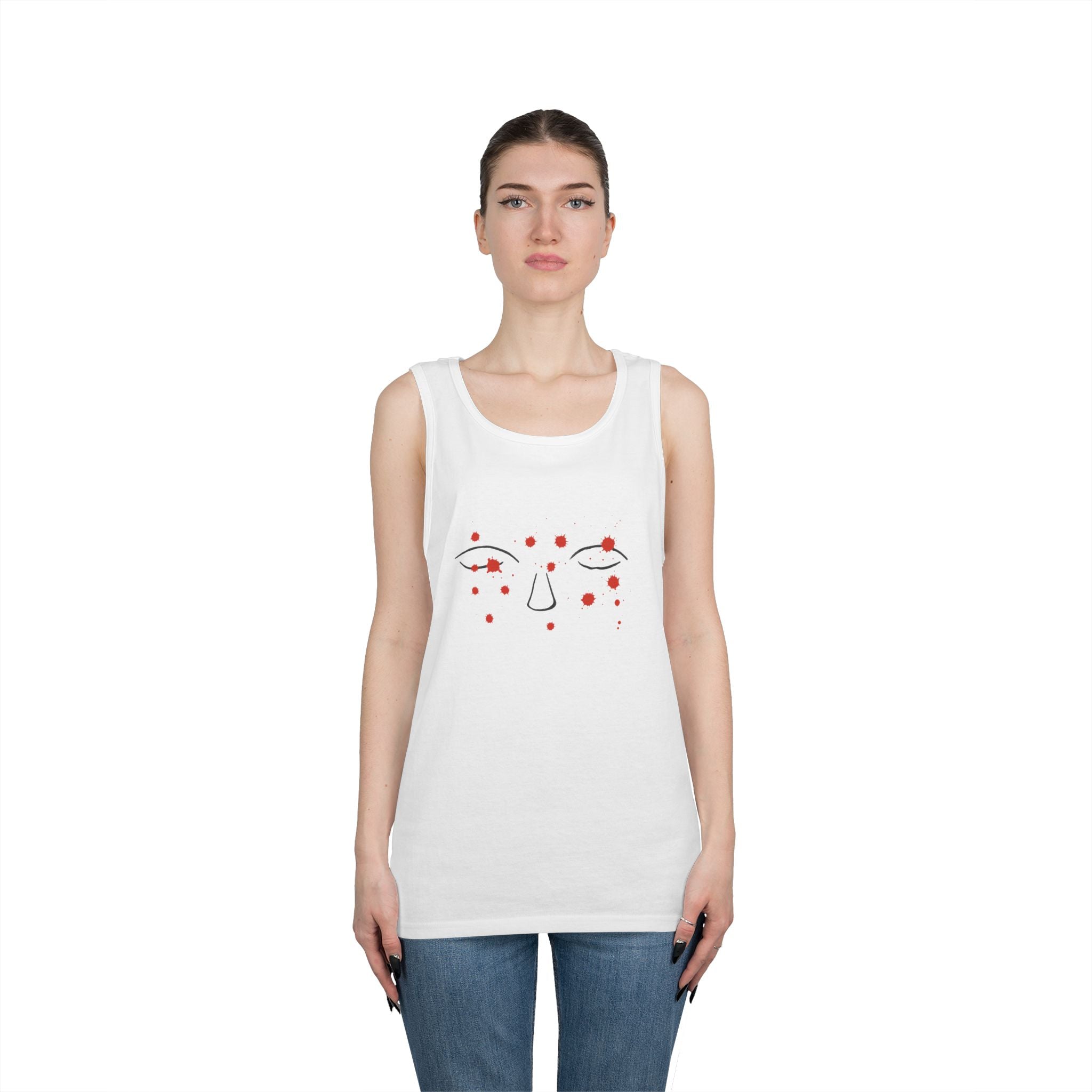 Thoughts Tank Top - Minimalist Trauma-Inspired Apparel by John Ganger