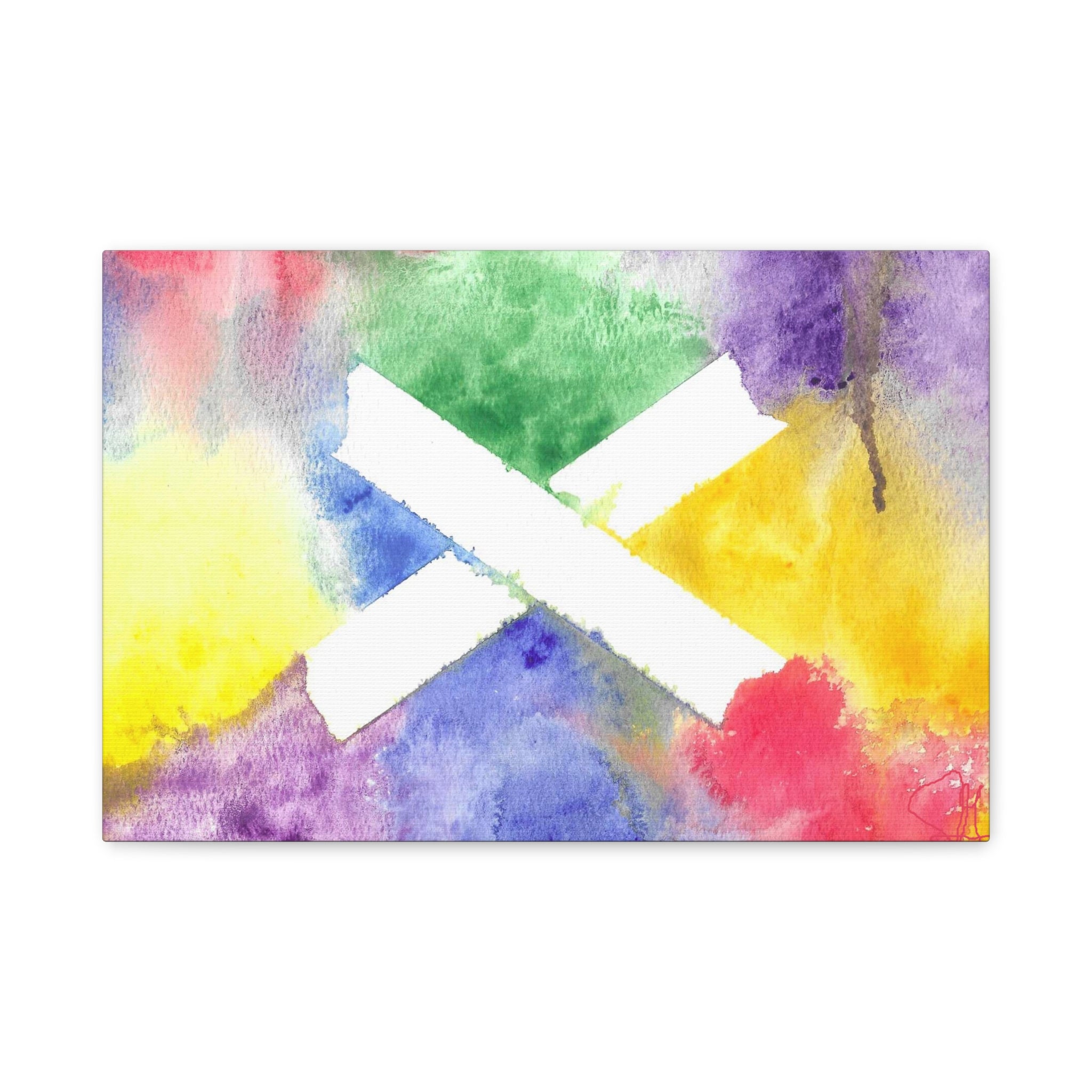 Marks the Spot - PTSD Journey Abstract Art - Canvas Wall Art