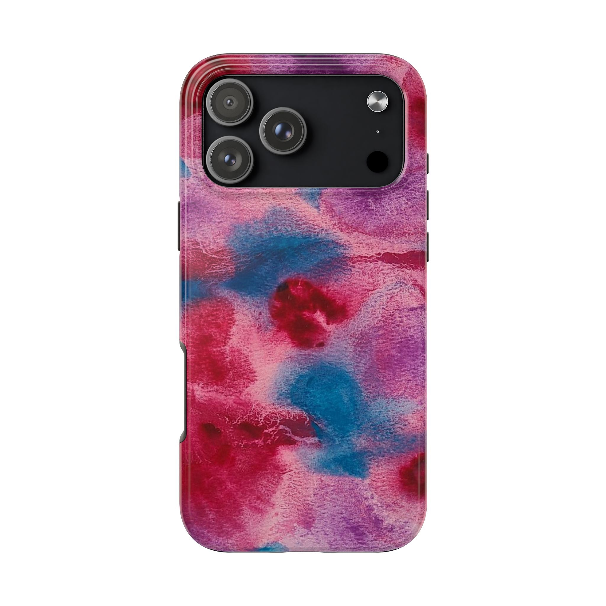 Pink Blue Watercolor Abstract Phone Case | Tough Case
