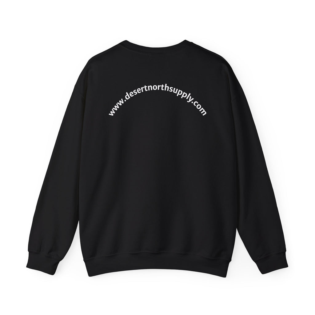 Desert North Supply Crewneck Sweatshirt – Vintage Cactus & Pine Logo