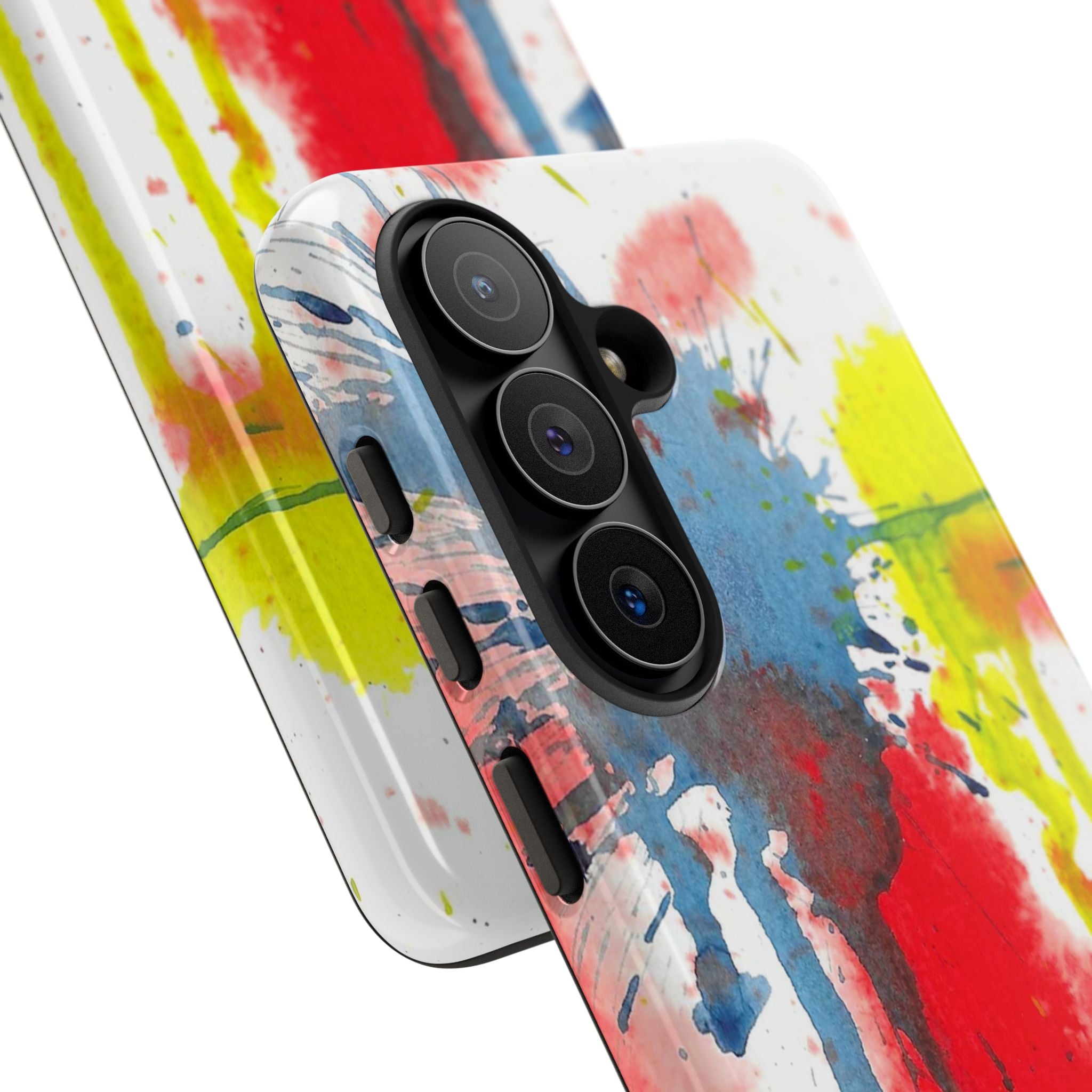 Tough Cases Watercolor 'Splat' Phone Case - Abstract Primary Colors Art