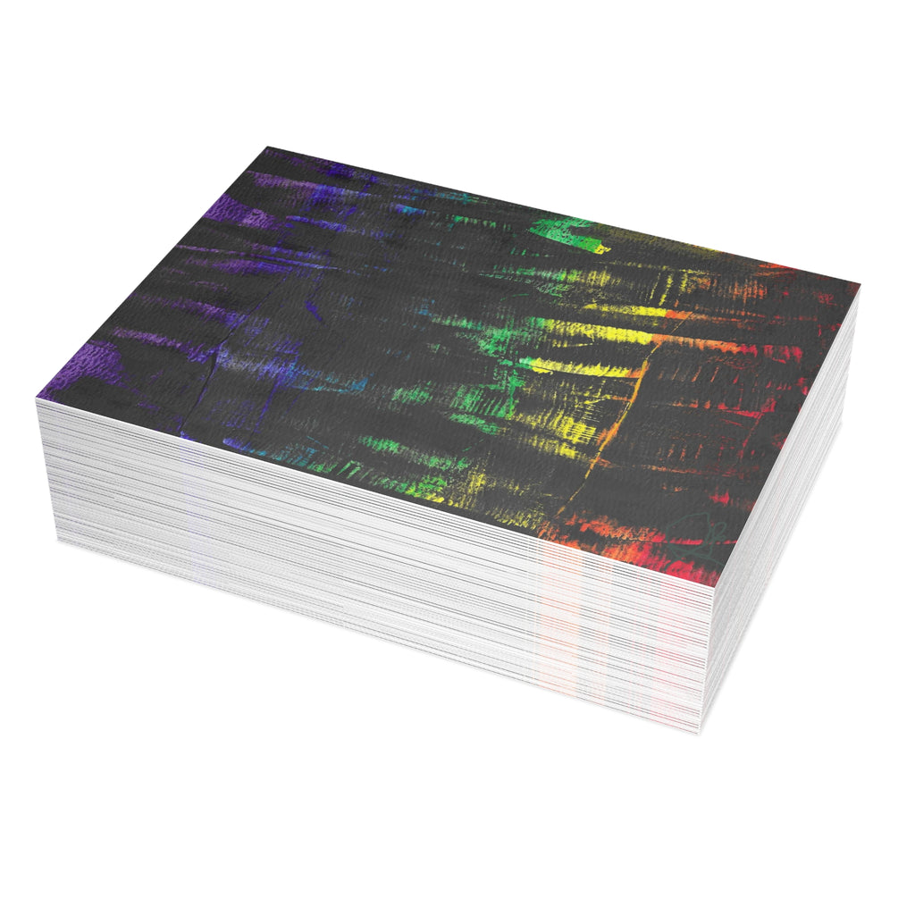 Inner Thoughts - A Spectrum Interrupted Abstract Watercolor Postcard Set (4x6 or 5x7)