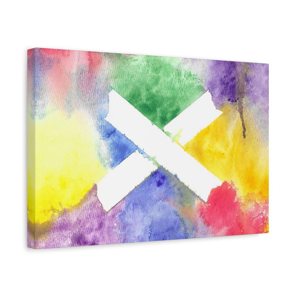 Marks the Spot - PTSD Journey Abstract Art - Canvas Wall Art