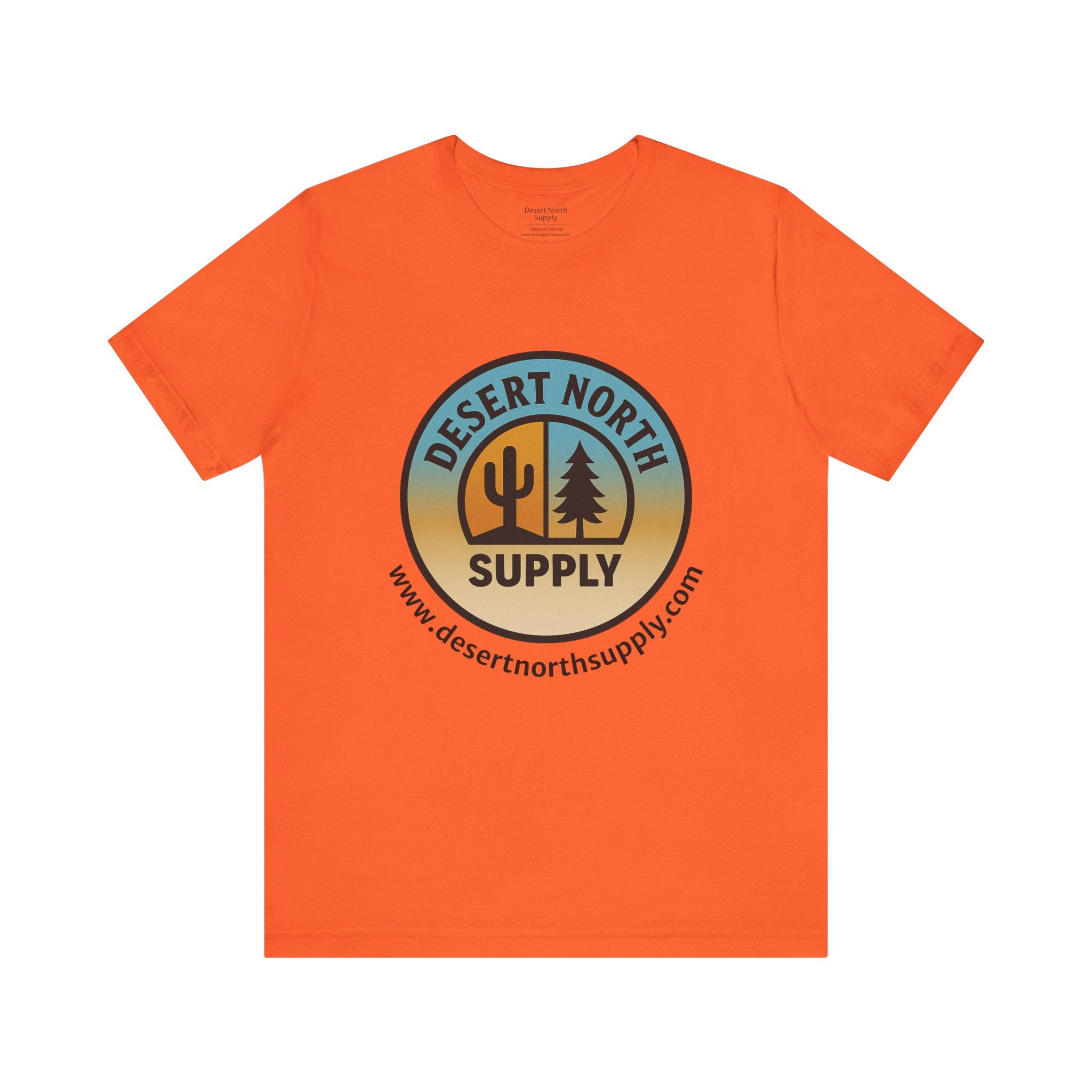 Desert North Supply Logo Tee — Vintage Sunset Outdoor Graphic T-Shirt