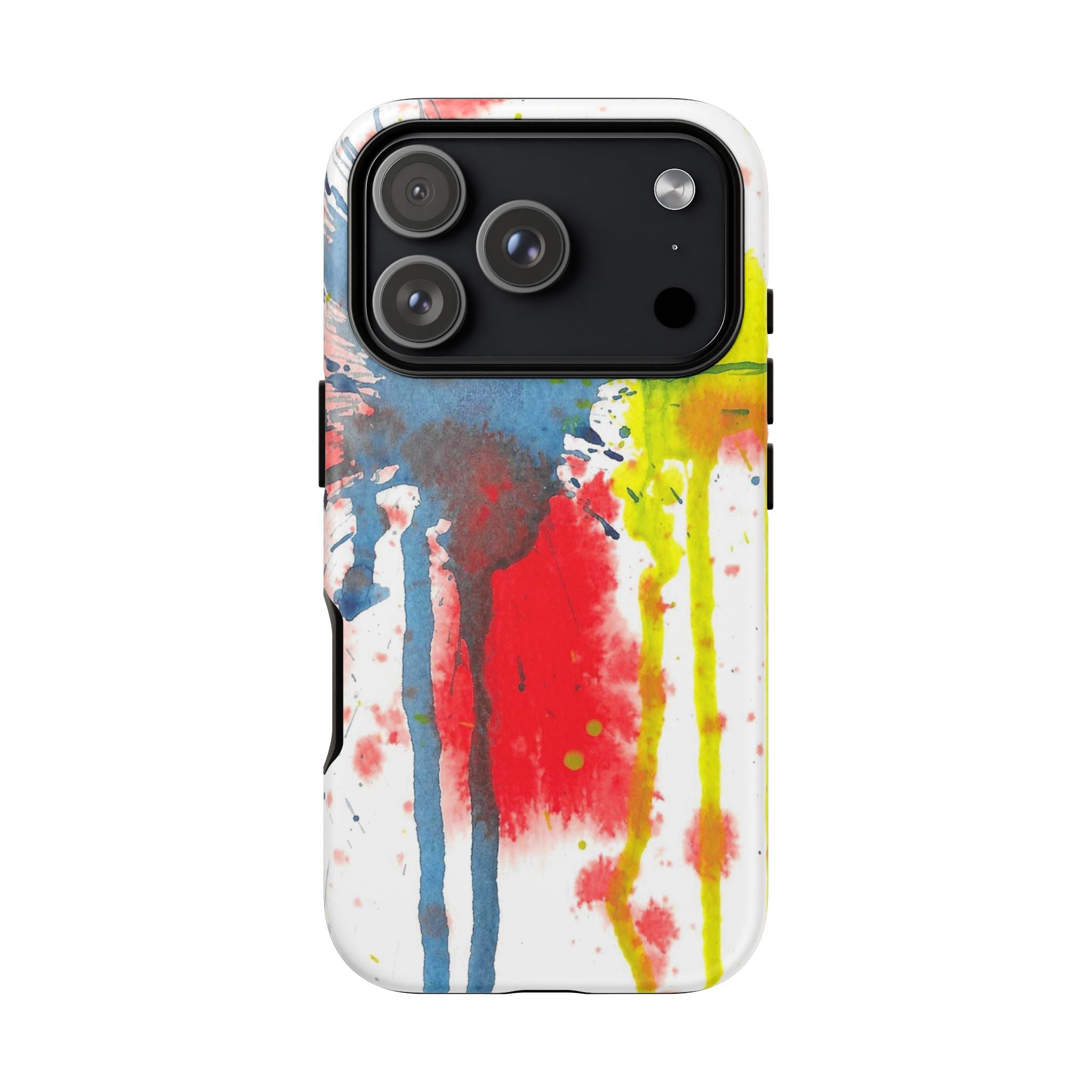 Tough Cases Watercolor 'Splat' Phone Case - Abstract Primary Colors Art