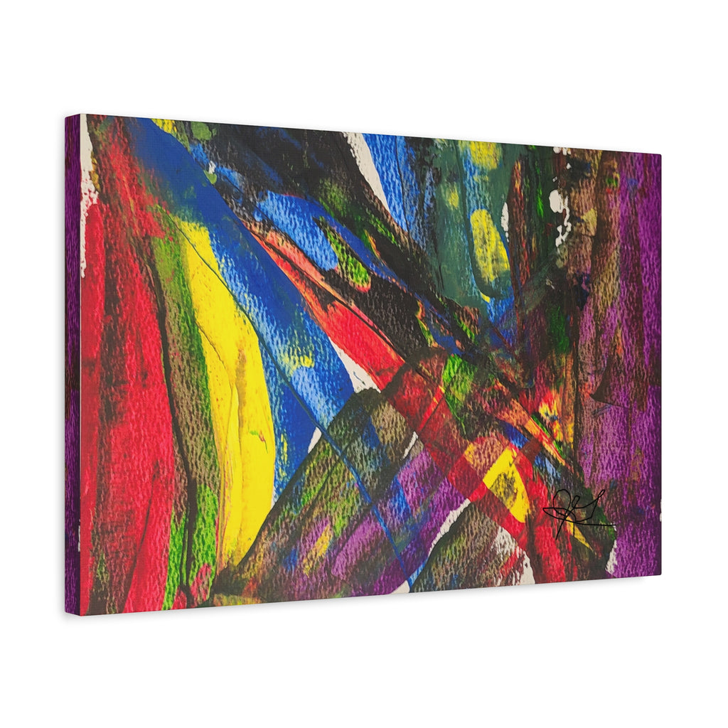 Abstract Canvas Art - "Chaotic Thought" Original Art by John Ganger