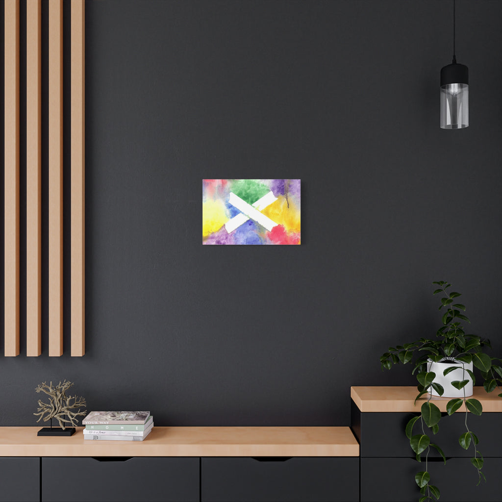 Marks the Spot - PTSD Journey Abstract Art - Canvas Wall Art