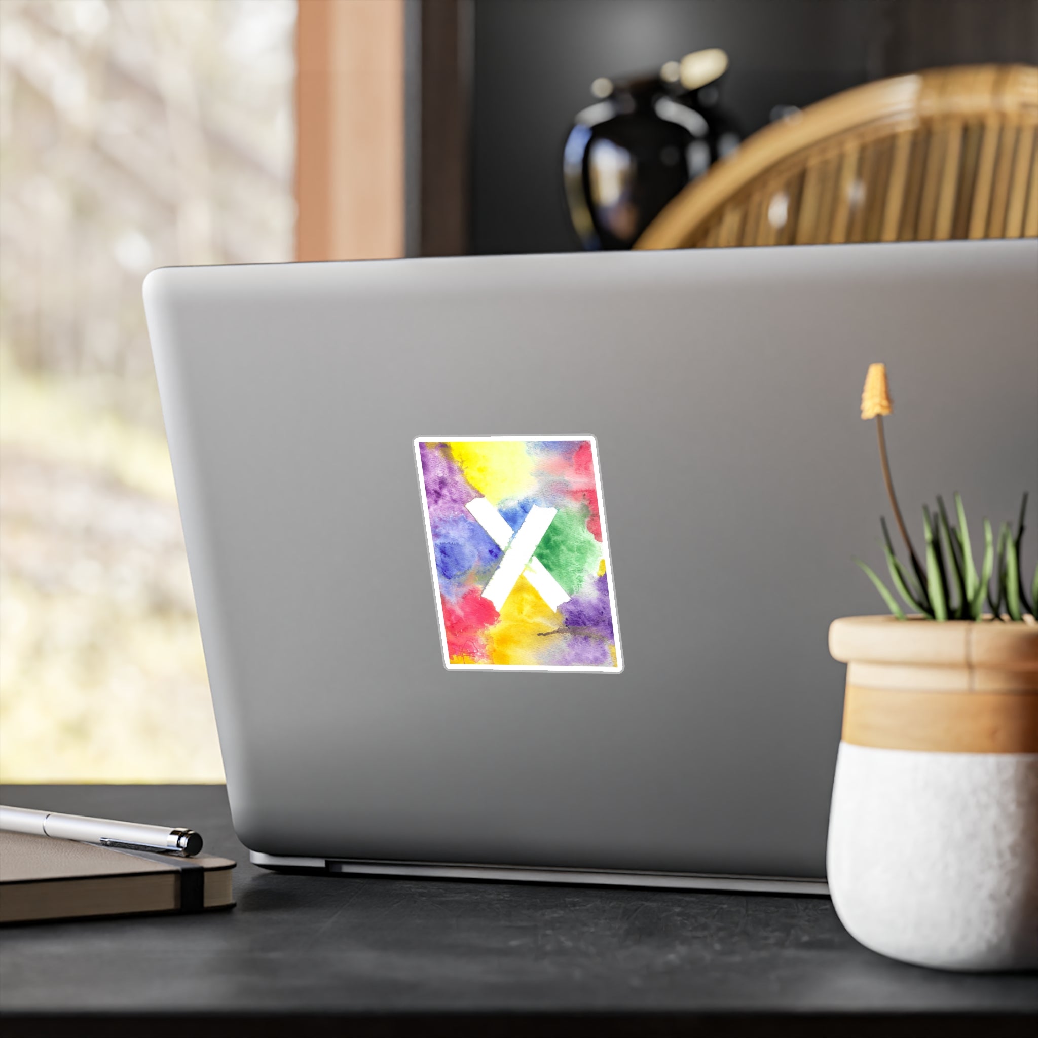 PTSD Healing Abstract 'Marks the Spot' Vinyl Decal - Watercolor Art Sticker