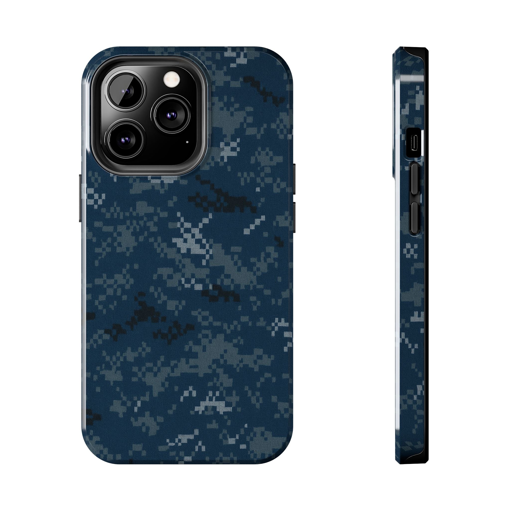 US Navy Blue Camo phone case | Military Camouflage Phone Case