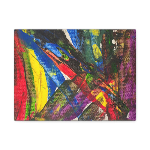 Abstract Canvas Art - "Chaotic Thought" Original Art by John Ganger