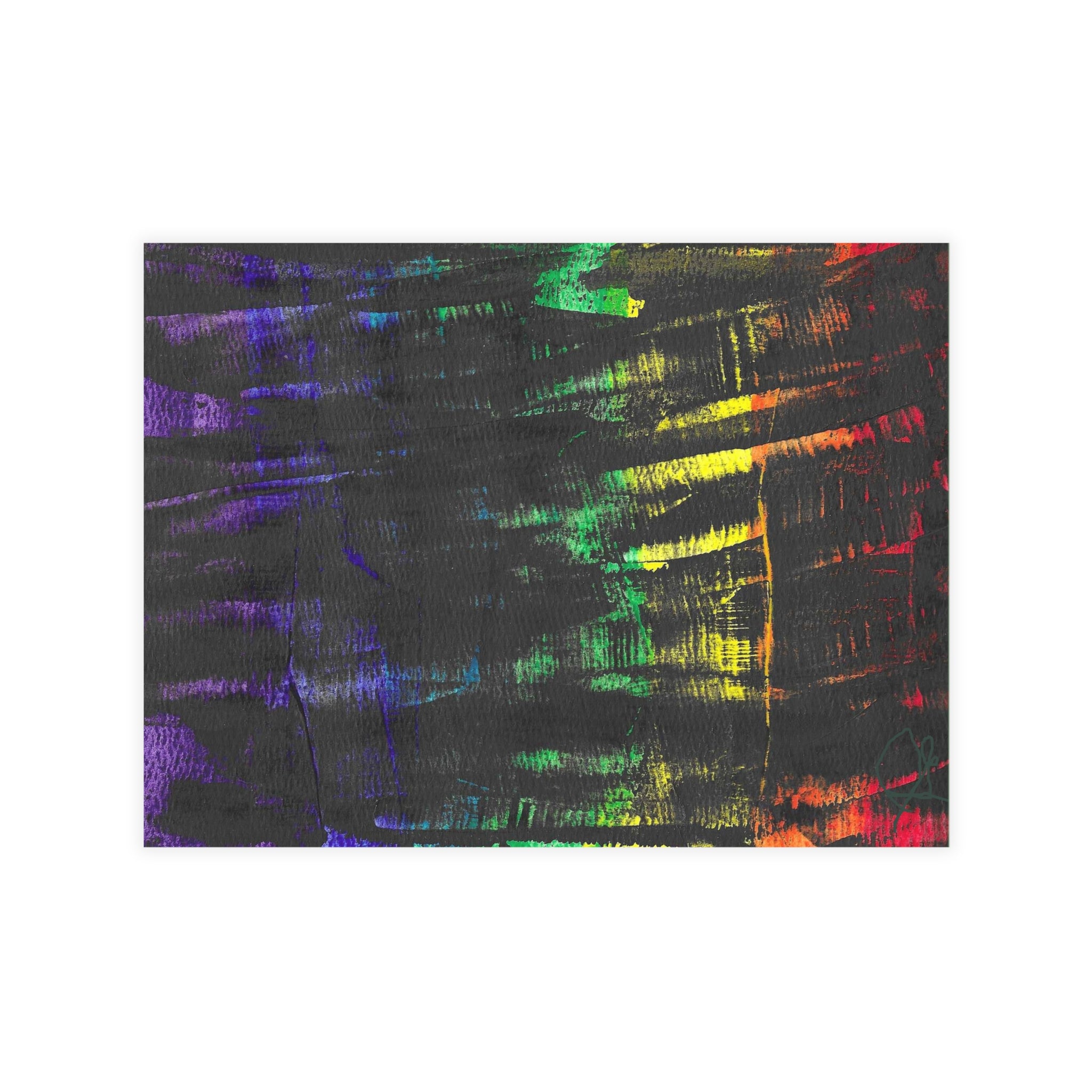Inner Thoughts - A Spectrum Interrupted Abstract Watercolor Postcard Set (4x6 or 5x7)