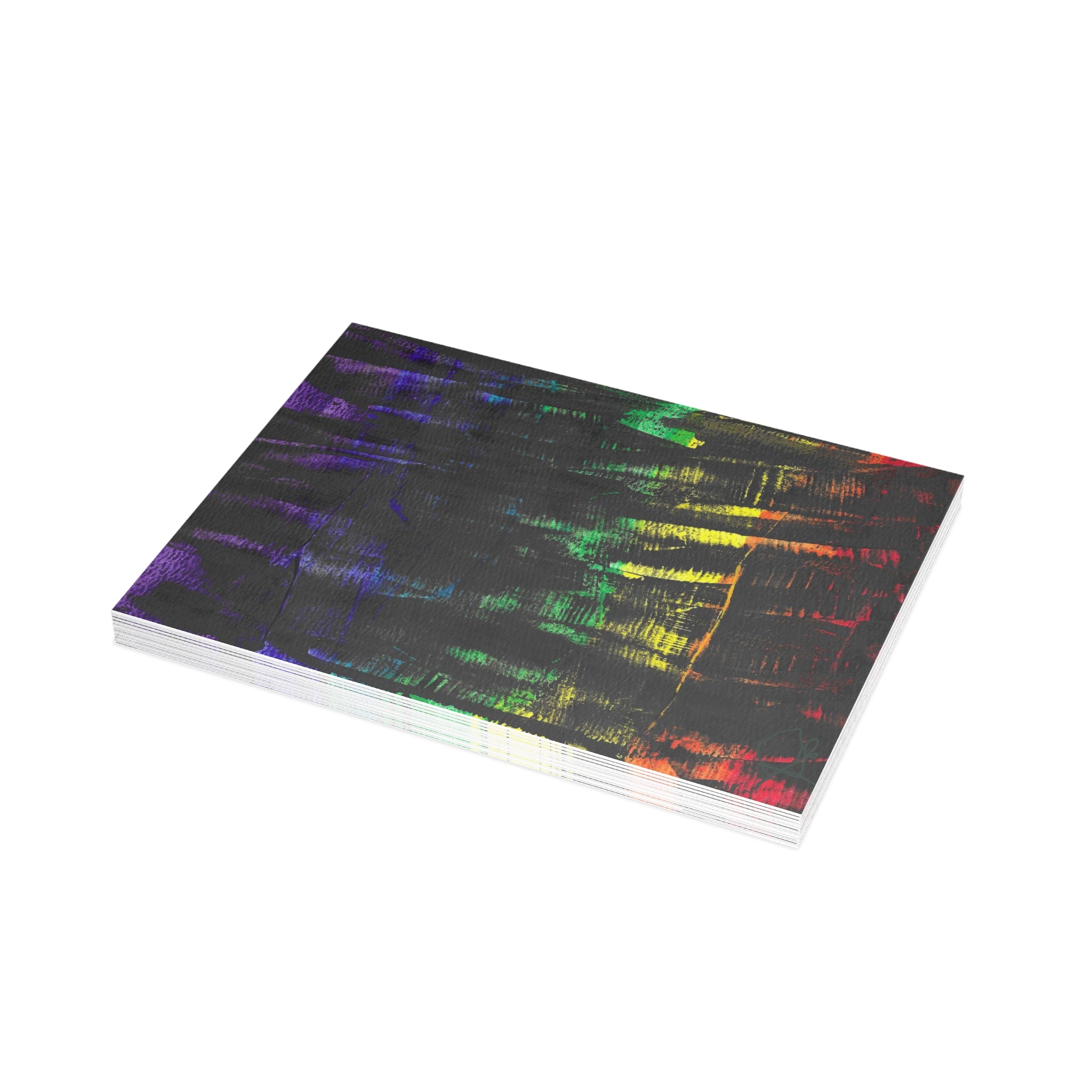 Inner Thoughts - A Spectrum Interrupted Abstract Watercolor Postcard Set (4x6 or 5x7)