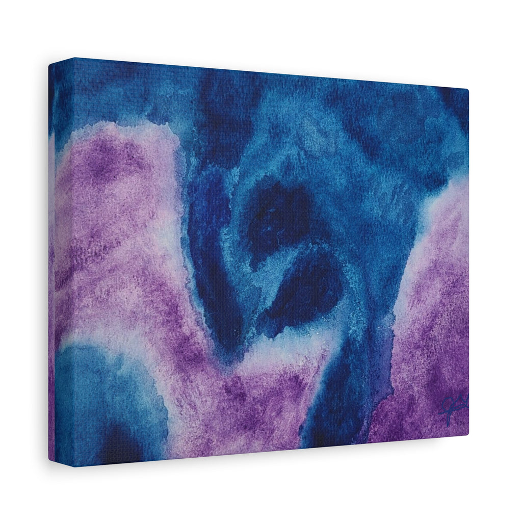 Matte Stretched 1.25" Canvas Wall Art – "Storms of Torment" Original watercolor by John Ganger