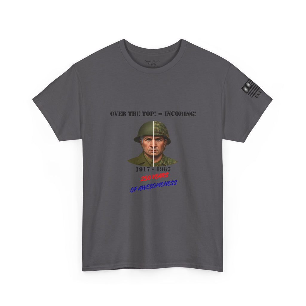 1917–1967 Split‑Era Soldier Shirt 250 Years of Awesomeness WWI to Vietnam Military History T‑Shirt