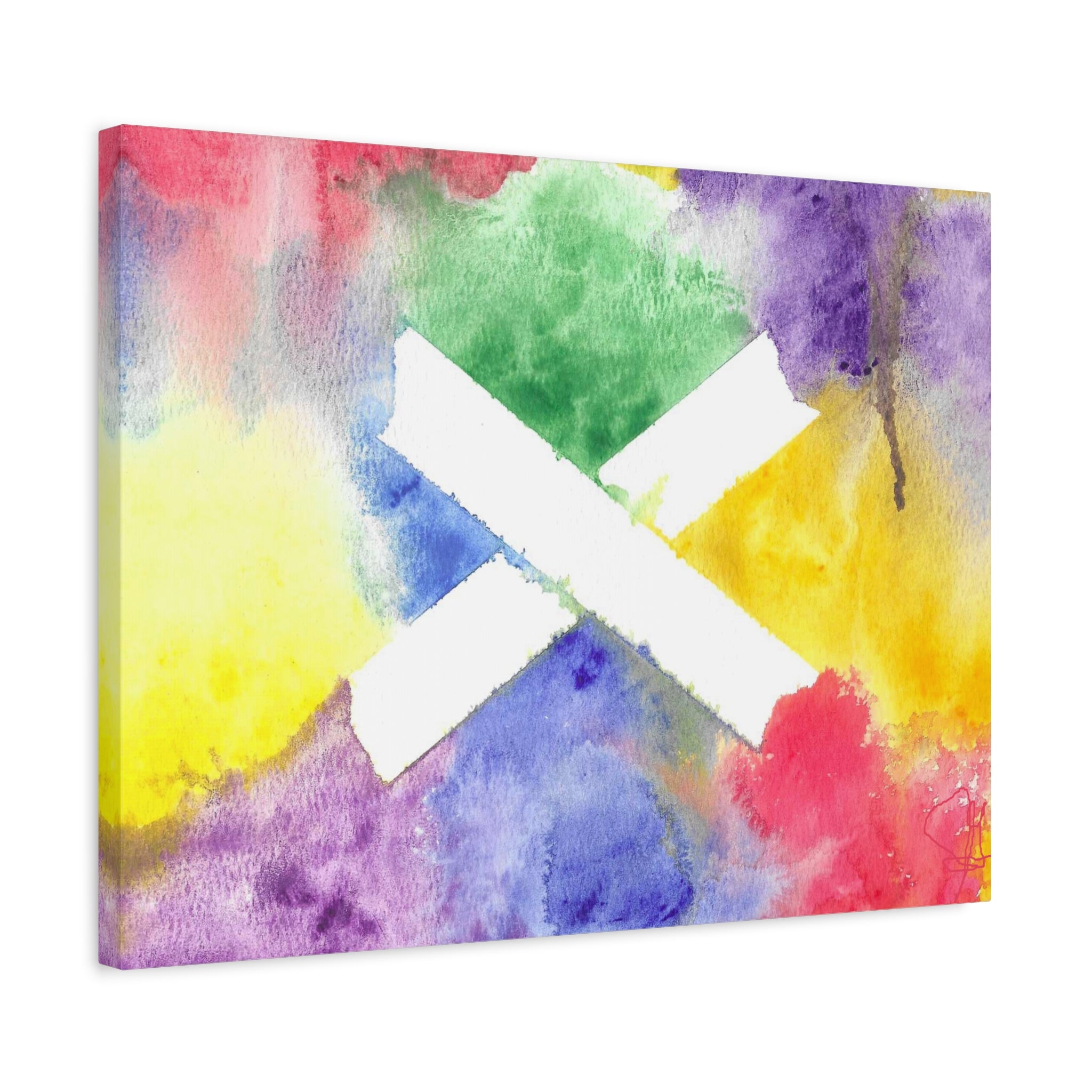 Marks the Spot - PTSD Journey Abstract Art - Canvas Wall Art