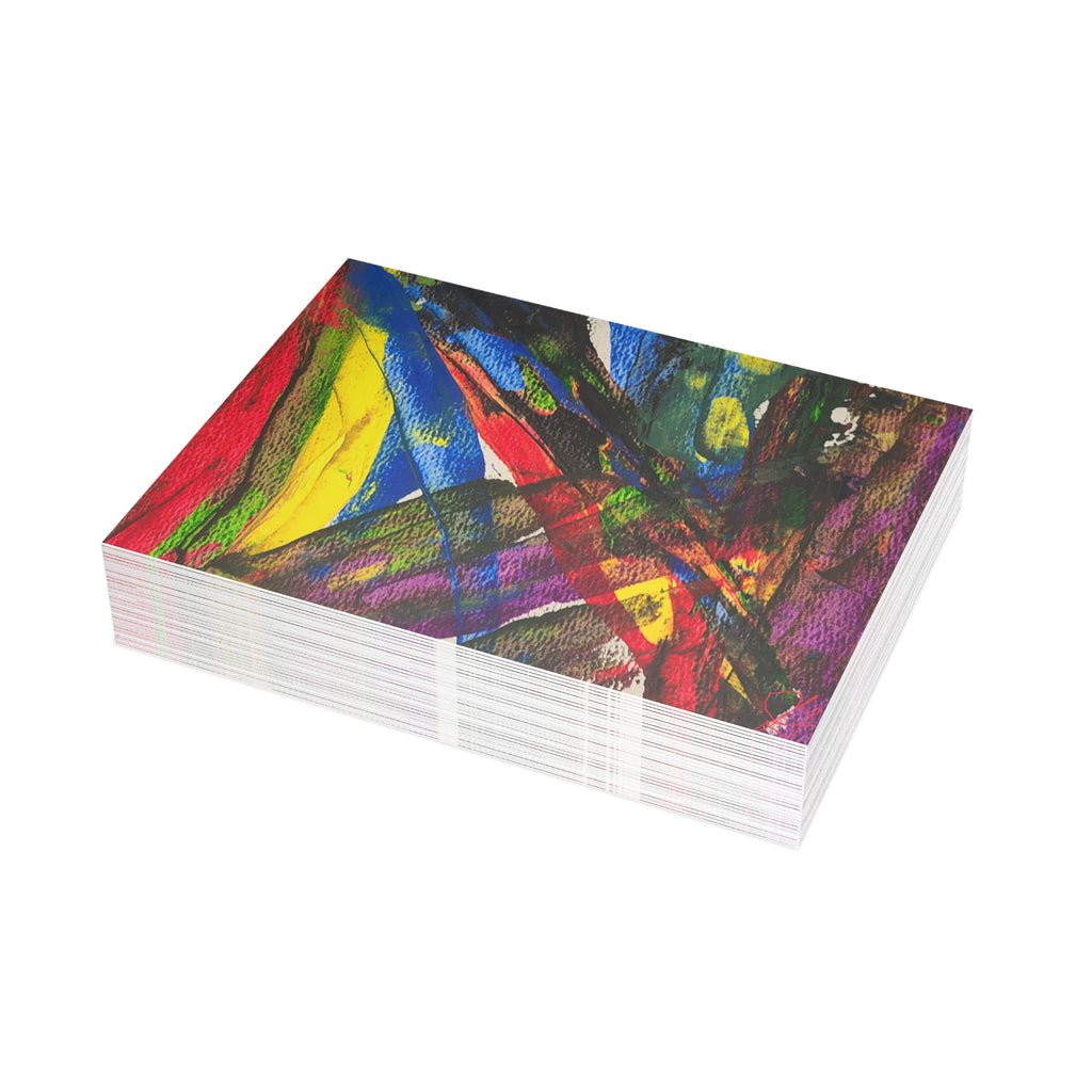Chaotic Thought - PTSD Turmoil Abstract Watercolor Postcard Set (4x6 or 5x7)