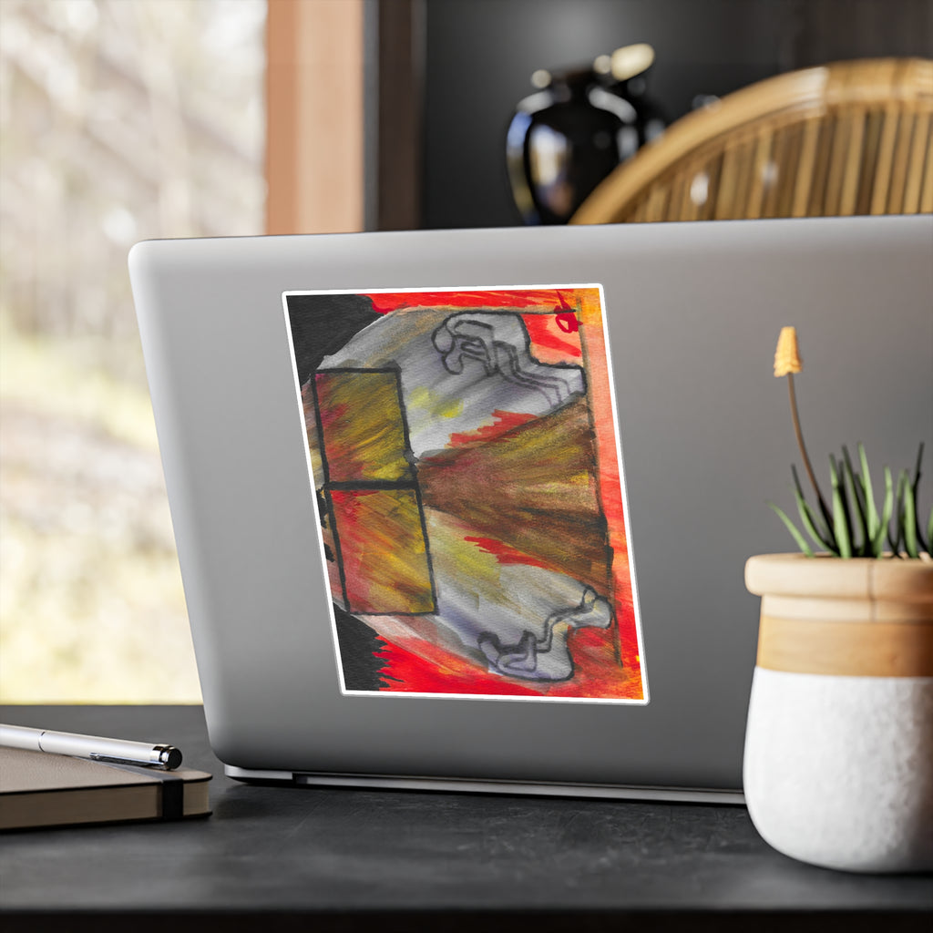 The Vision in my Head  - Abstract Origin Watercolor Vinyl Decal